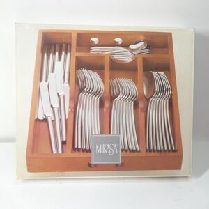 Mikasa Zena Flatware Set 40pc Service for 8 Stainless Lot